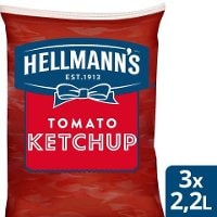 HELLMANN'S  Ketchup Påse för dispenser, 3 x 2,5 kg - 